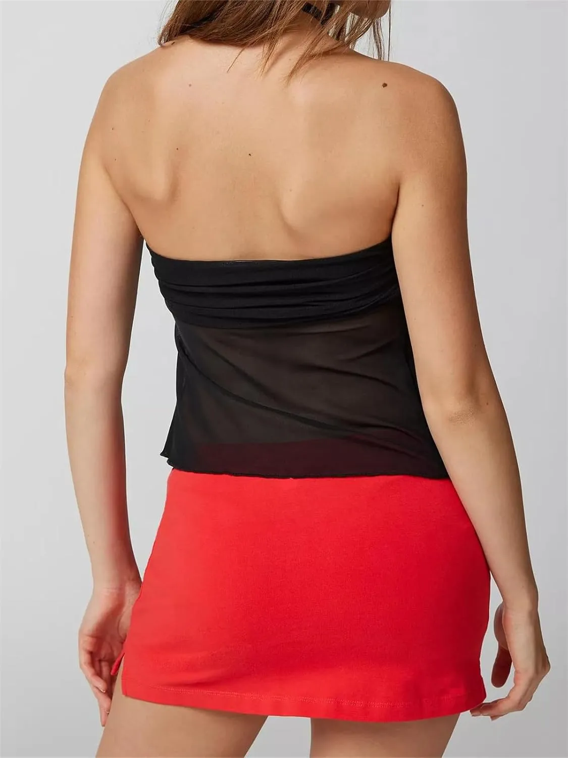 Alyweatry Women Y2k Basic Bodycon Mini Skirt Low Rise Stretchy Aesthetic Going Out Club Skirt Trendy Streetwear