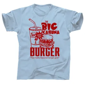 Big Kahuna Burger T-Shirt - Retro 90s Movie Men Graphic Tee for Pop Culture Fans | Vintage Hawaiian Burger Joint Design Inspired by Iconic Scene | Soft Cotton Unisex Novelty Tee (XL, West Coast Blue)