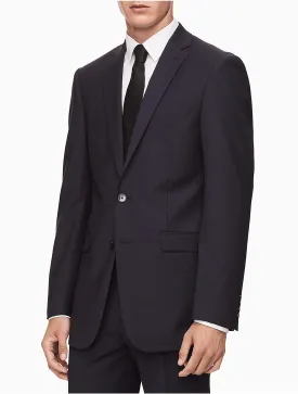 Calvin Klein Mens Skinny fit Suit Jacket Blazer 42 L Blue Solid Stretch