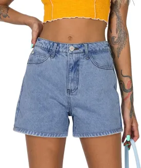 CHICZONE Womens Mid-High Waisted Ripped Denim Jean Shorts Cutoff Stretchy Summer Hot Short Pants