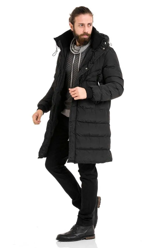 CM213 Knee Length Men's Puffer Coat