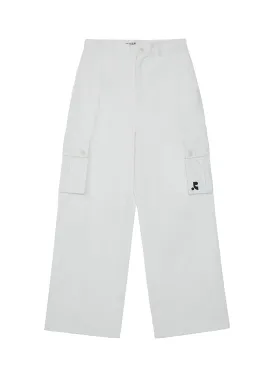 Cotton Cargo Pants (White)