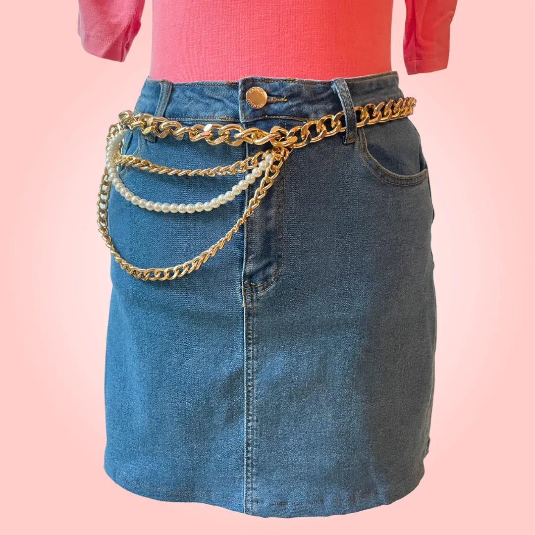 Denim Mini Skirt