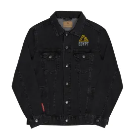 EGYPT Unisex Denim Jacket (Black)