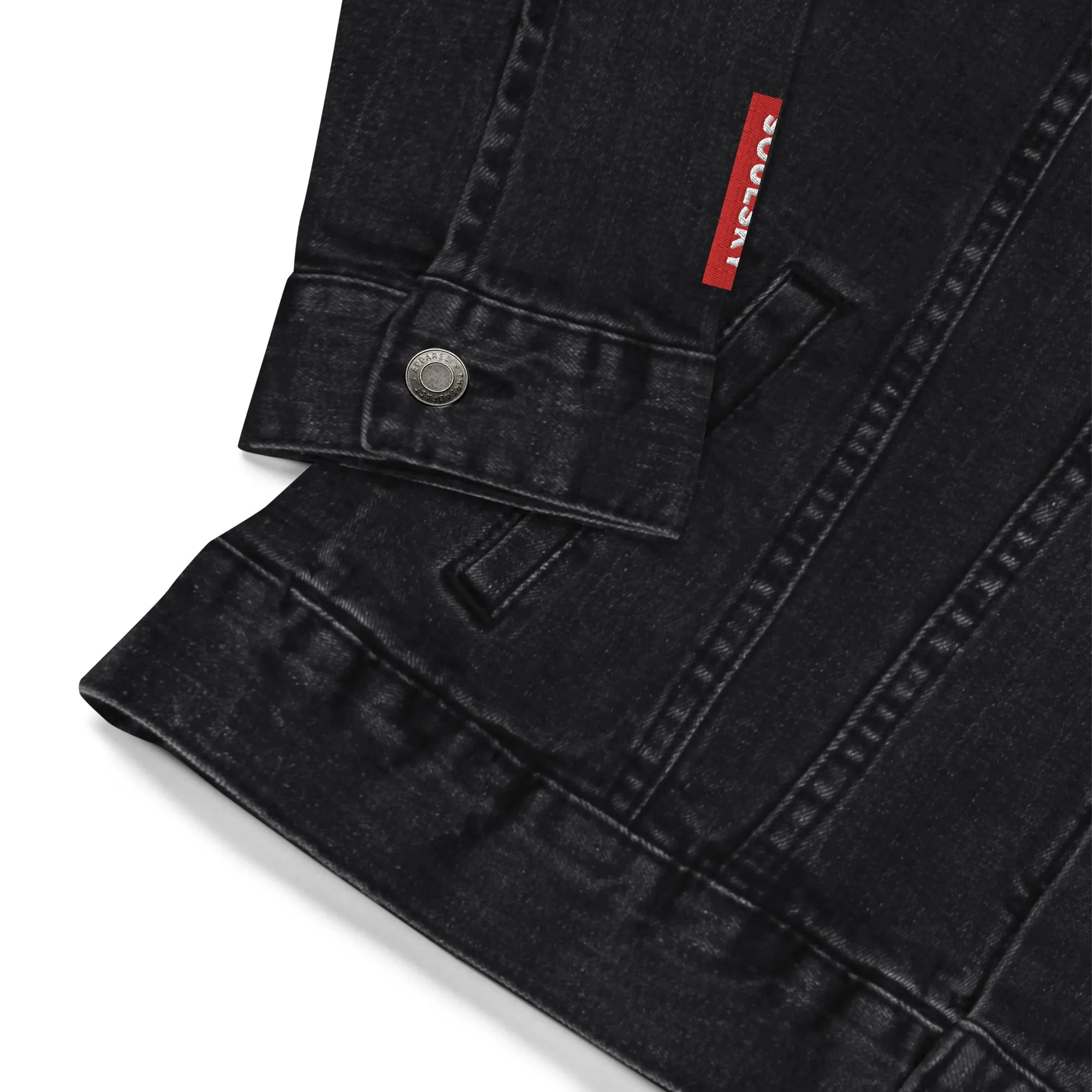 EGYPT Unisex Denim Jacket (Black)