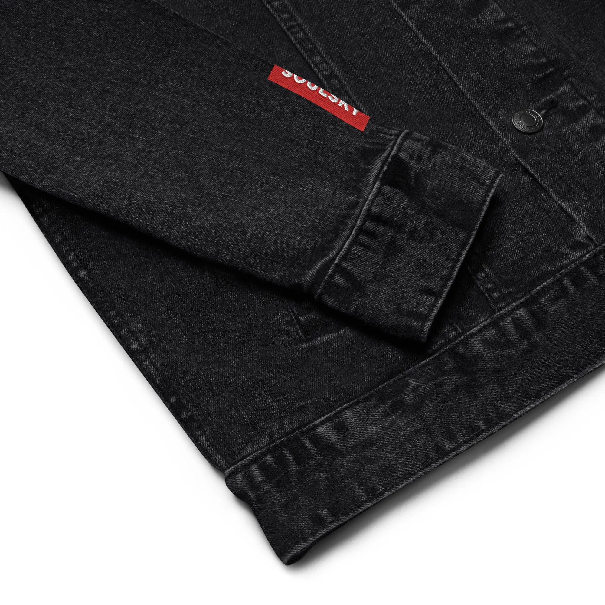 EGYPT Unisex Denim Jacket (Black)