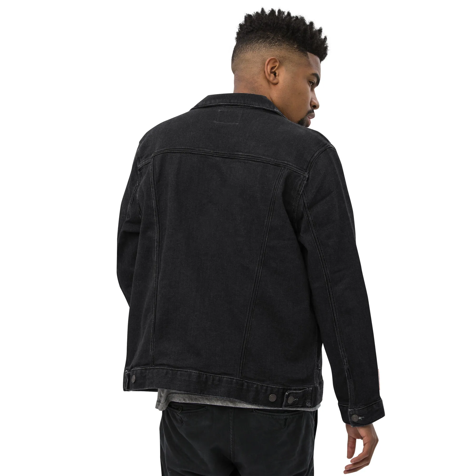 EGYPT Unisex Denim Jacket (Black)