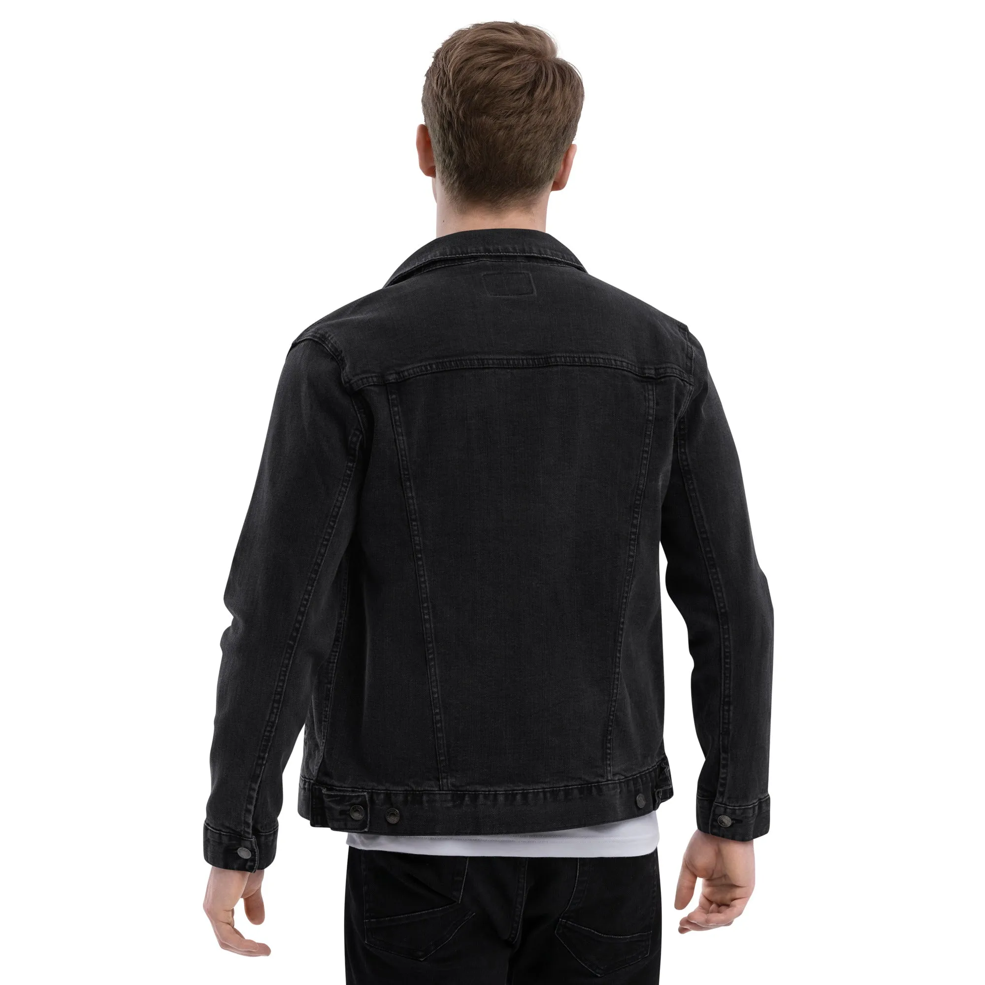 EGYPT Unisex Denim Jacket (Black)