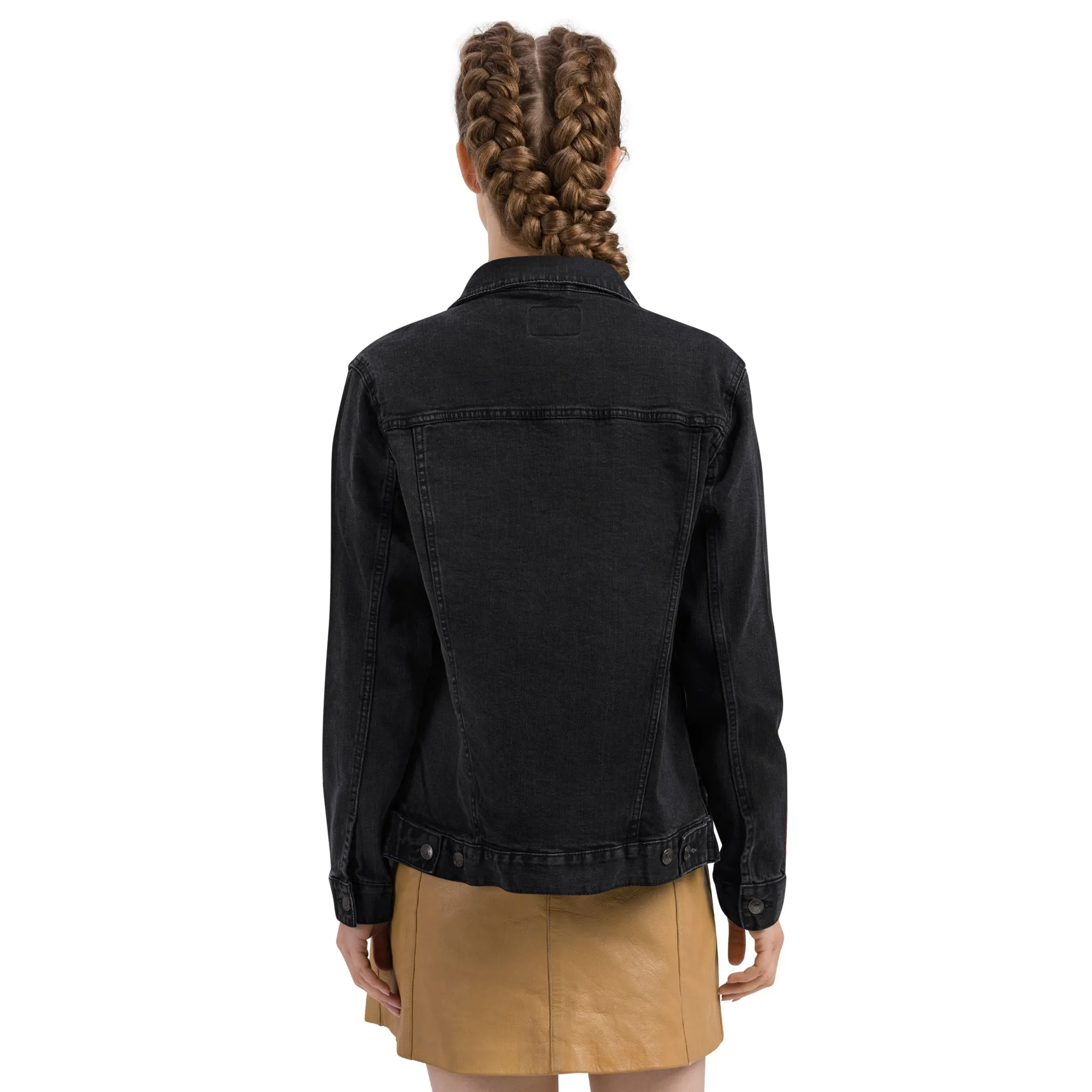 EGYPT Unisex Denim Jacket (Black)