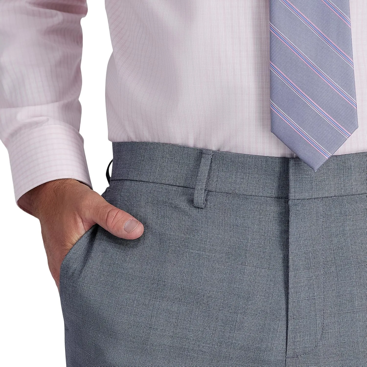 Haggar Mens JMH Premium Stretch Tailored Fit Suit Separates - Pants and Jackets