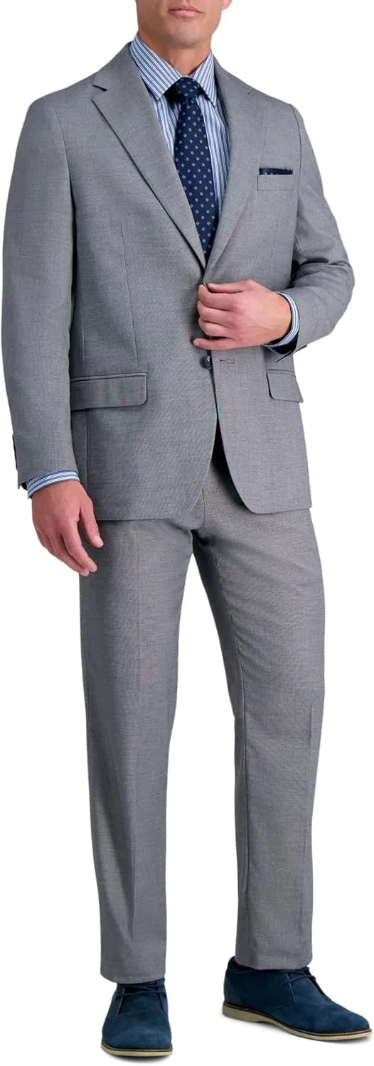 Haggar Mens JMH Premium Stretch Tailored Fit Suit Separates - Pants and Jackets