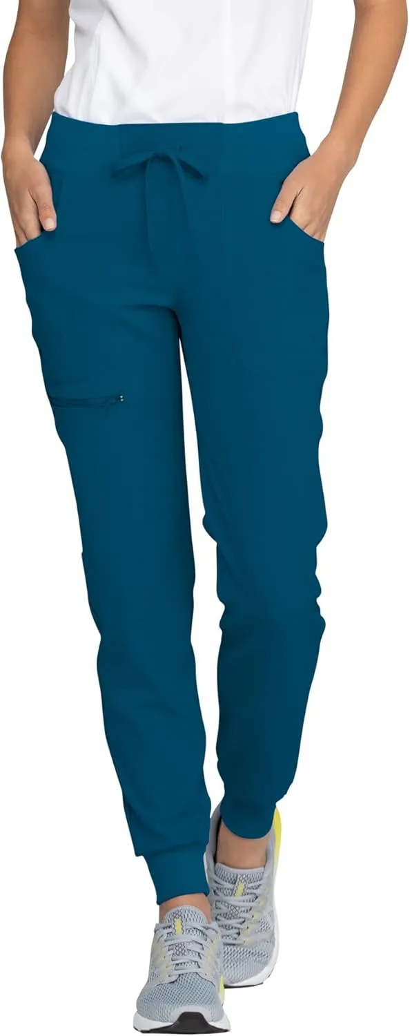 Heartsoul Women's Medical Scrub Jogger Pants Contemporary fit Drawstring waistband Jogger With 5 Pockets - HS030