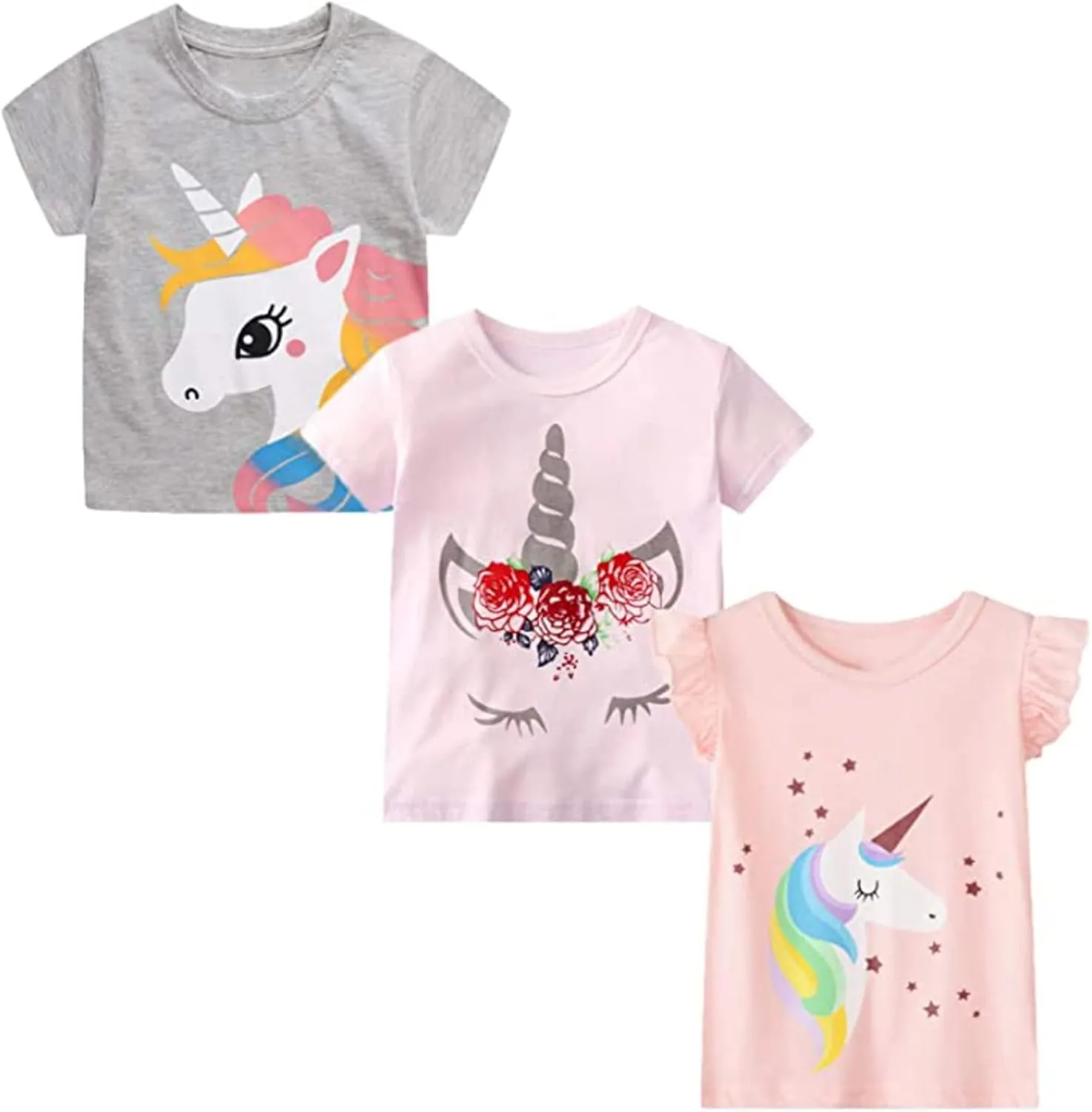 HILEELANG Toddler Girl Tees
