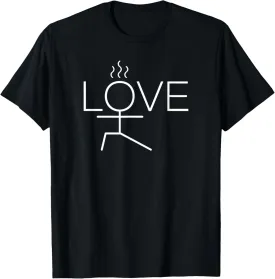 Hot Yoga Shirts For Women Girls Love Yoga Themed T-Shirt