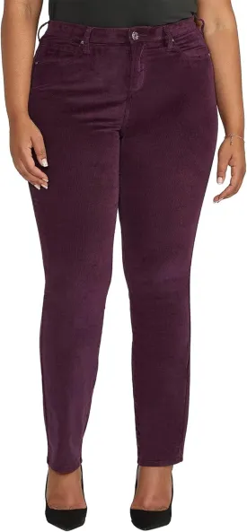 JAG Women's Plus Size Ruby Mid Rise Straight Leg Pants-Legacy