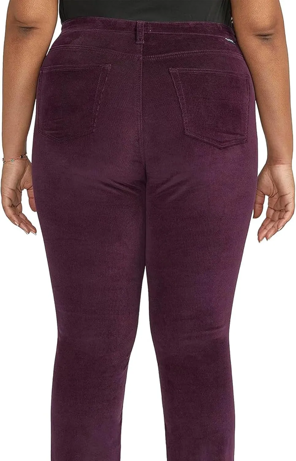 JAG Women's Plus Size Ruby Mid Rise Straight Leg Pants-Legacy