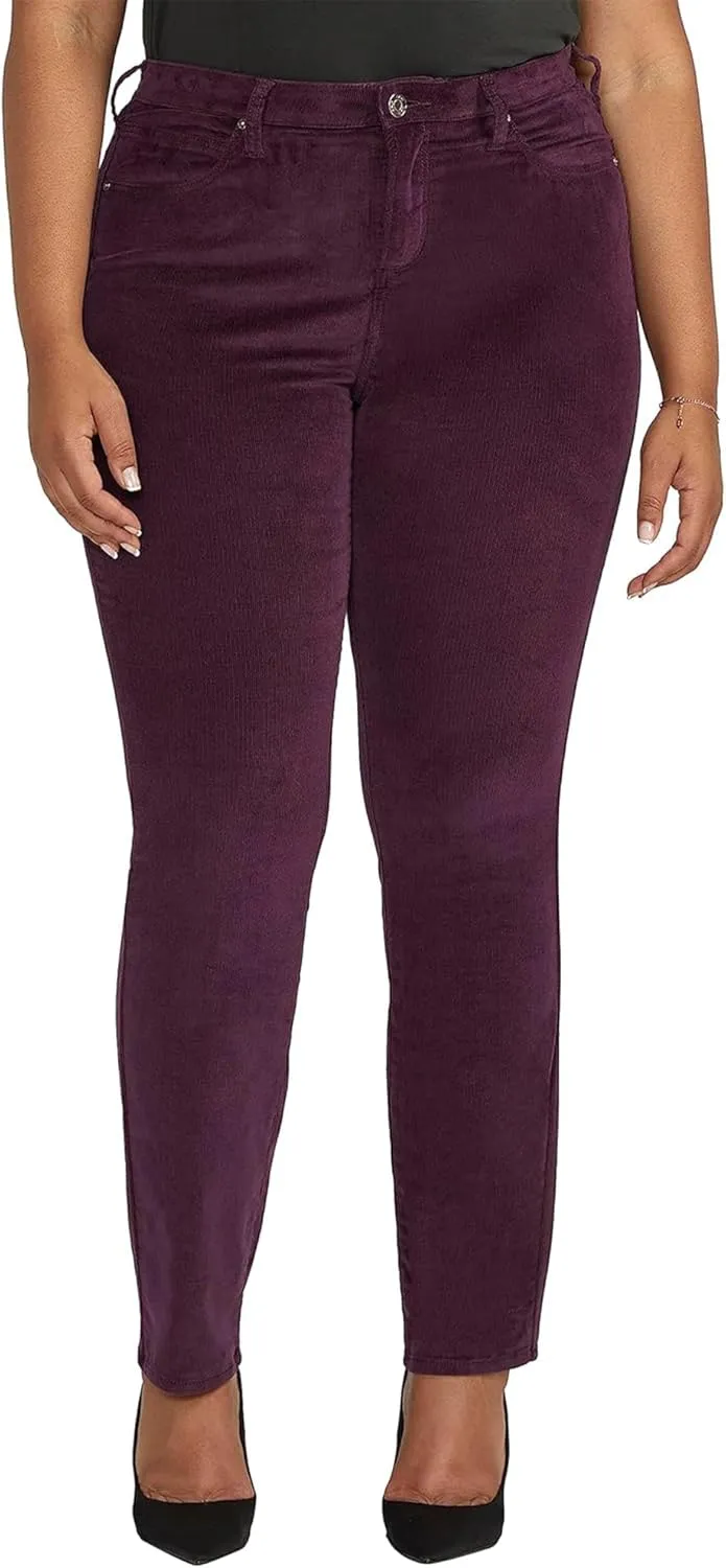 JAG Women's Plus Size Ruby Mid Rise Straight Leg Pants-Legacy
