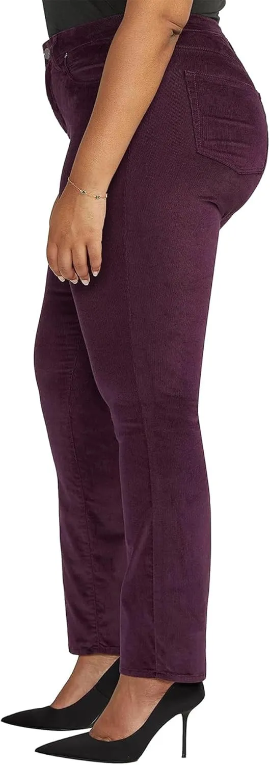 JAG Women's Plus Size Ruby Mid Rise Straight Leg Pants-Legacy