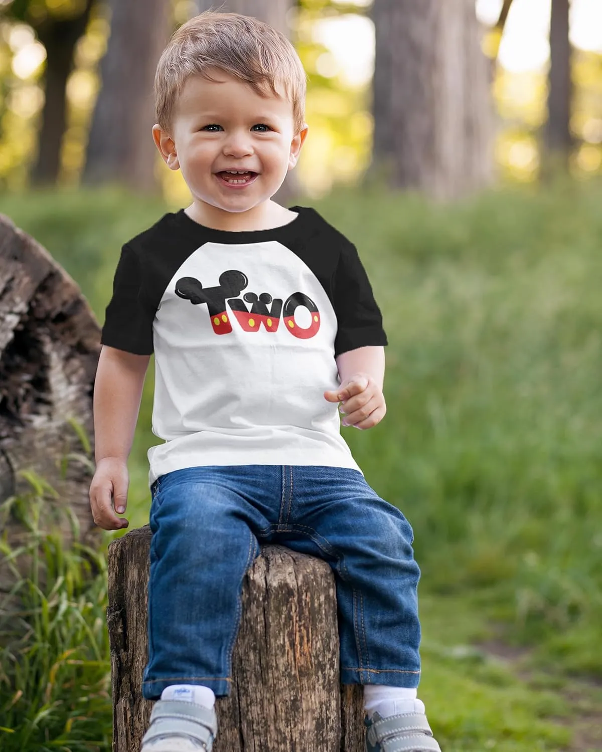 Luke and Lulu 2nd Birthday Shirt Boy - Mouse Themed Short Sleeve Birthday Boy Shirt 2 - Premium 2nd Outfit - Two