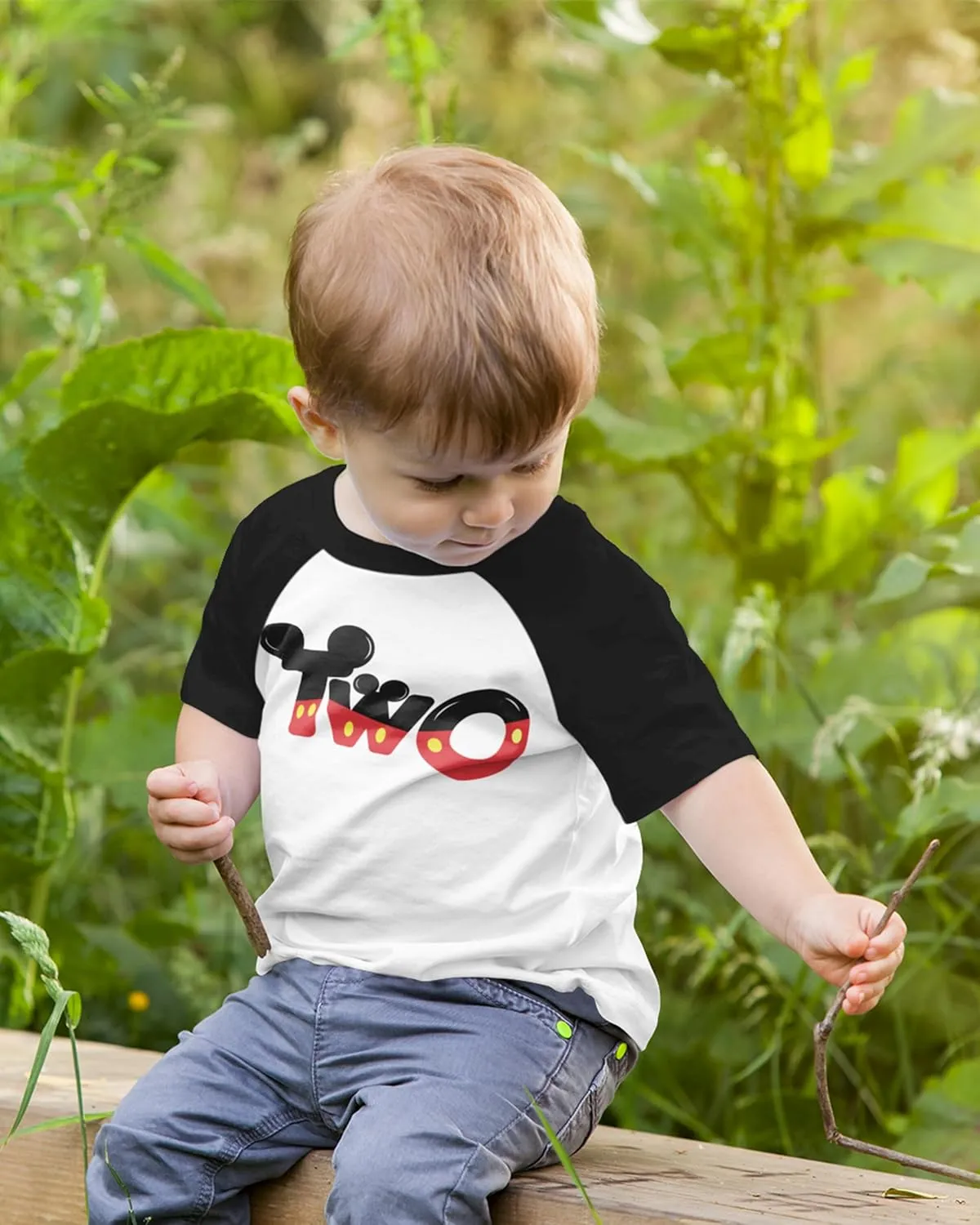 Luke and Lulu 2nd Birthday Shirt Boy - Mouse Themed Short Sleeve Birthday Boy Shirt 2 - Premium 2nd Outfit - Two