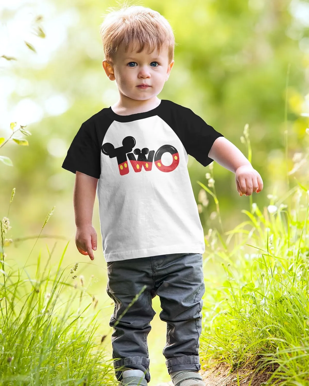 Luke and Lulu 2nd Birthday Shirt Boy - Mouse Themed Short Sleeve Birthday Boy Shirt 2 - Premium 2nd Outfit - Two