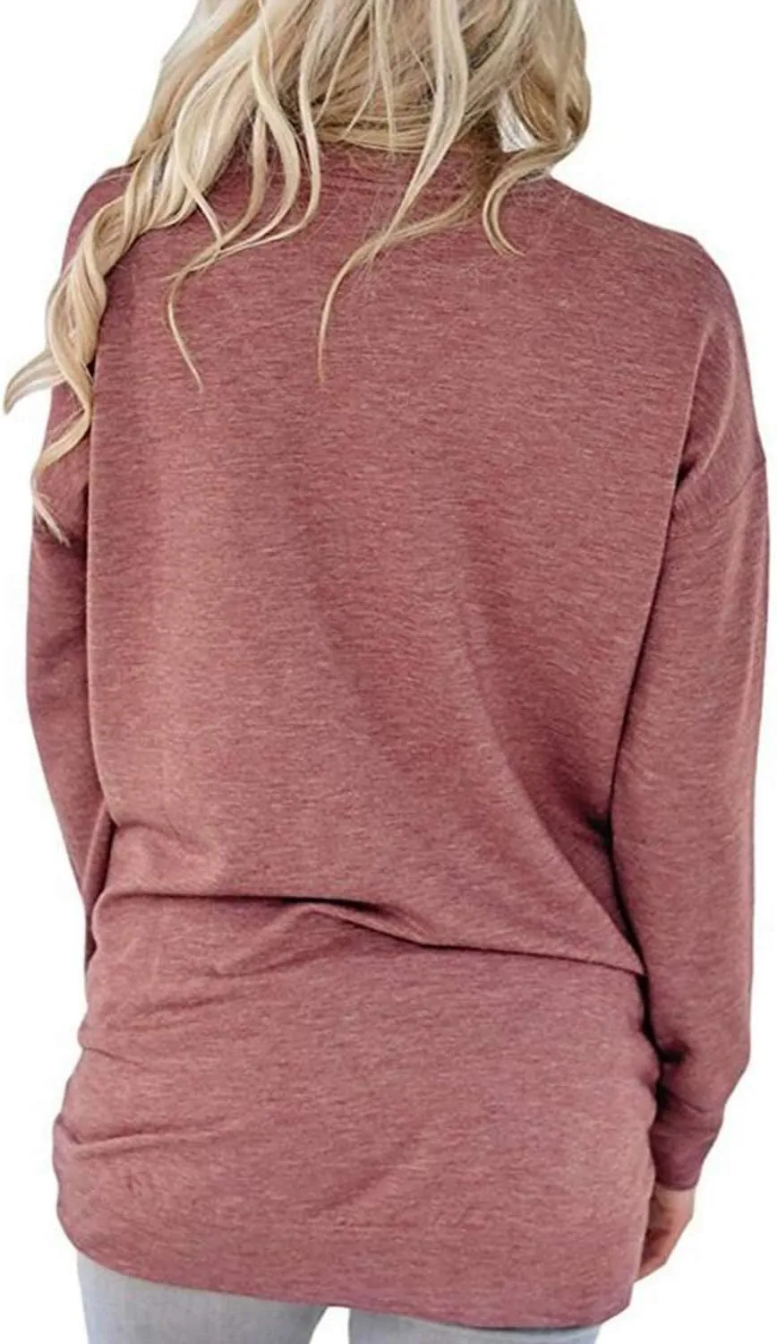 Mansy Women's Faith Sweatshirt Loose Fit Long Sleeve Crewneck Christian Letter Print Tunic Tops with Pocket