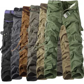 Men's Tactical Multi-Pocket Cargo Pants - Loose Fit
