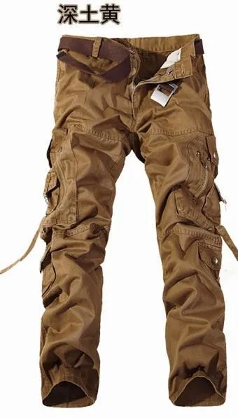 Men's Tactical Multi-Pocket Cargo Pants - Loose Fit