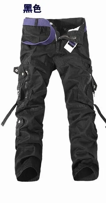 Men's Tactical Multi-Pocket Cargo Pants - Loose Fit