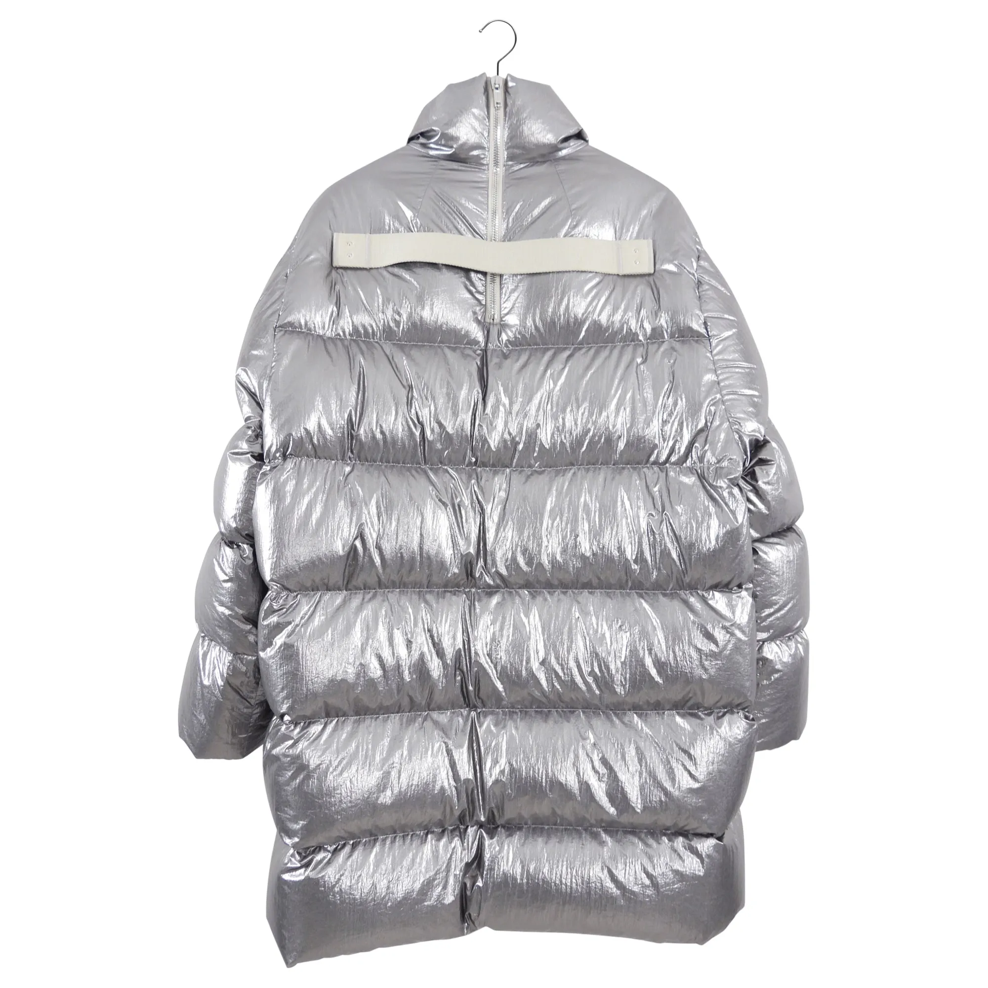 Moncler x Rick Owens Cyclopic Silver Down Puffer Coat - USA M