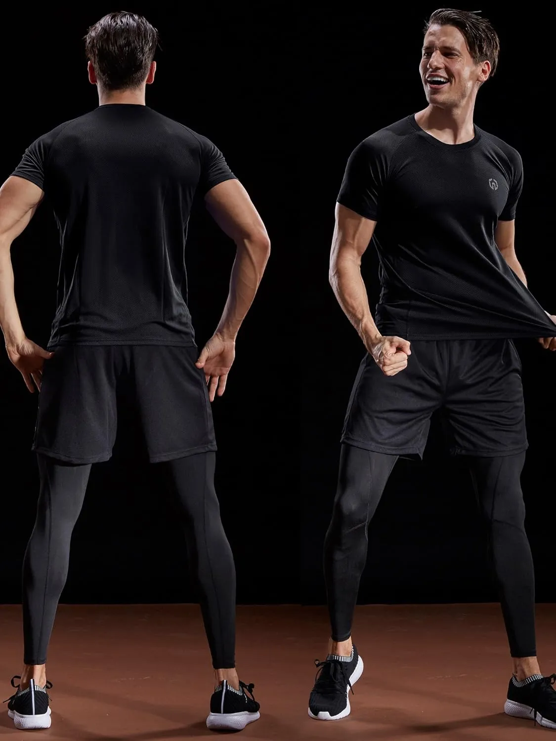 NELEUS Men's Dry Fit Mesh Athletic Shirts