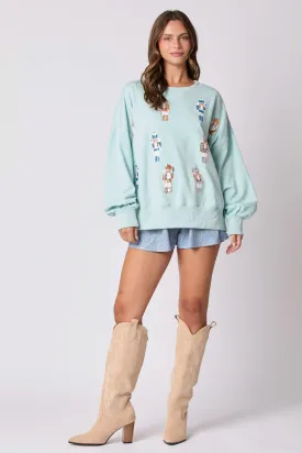 Nutcracker Blues- Sequin Nutcracker Sweater