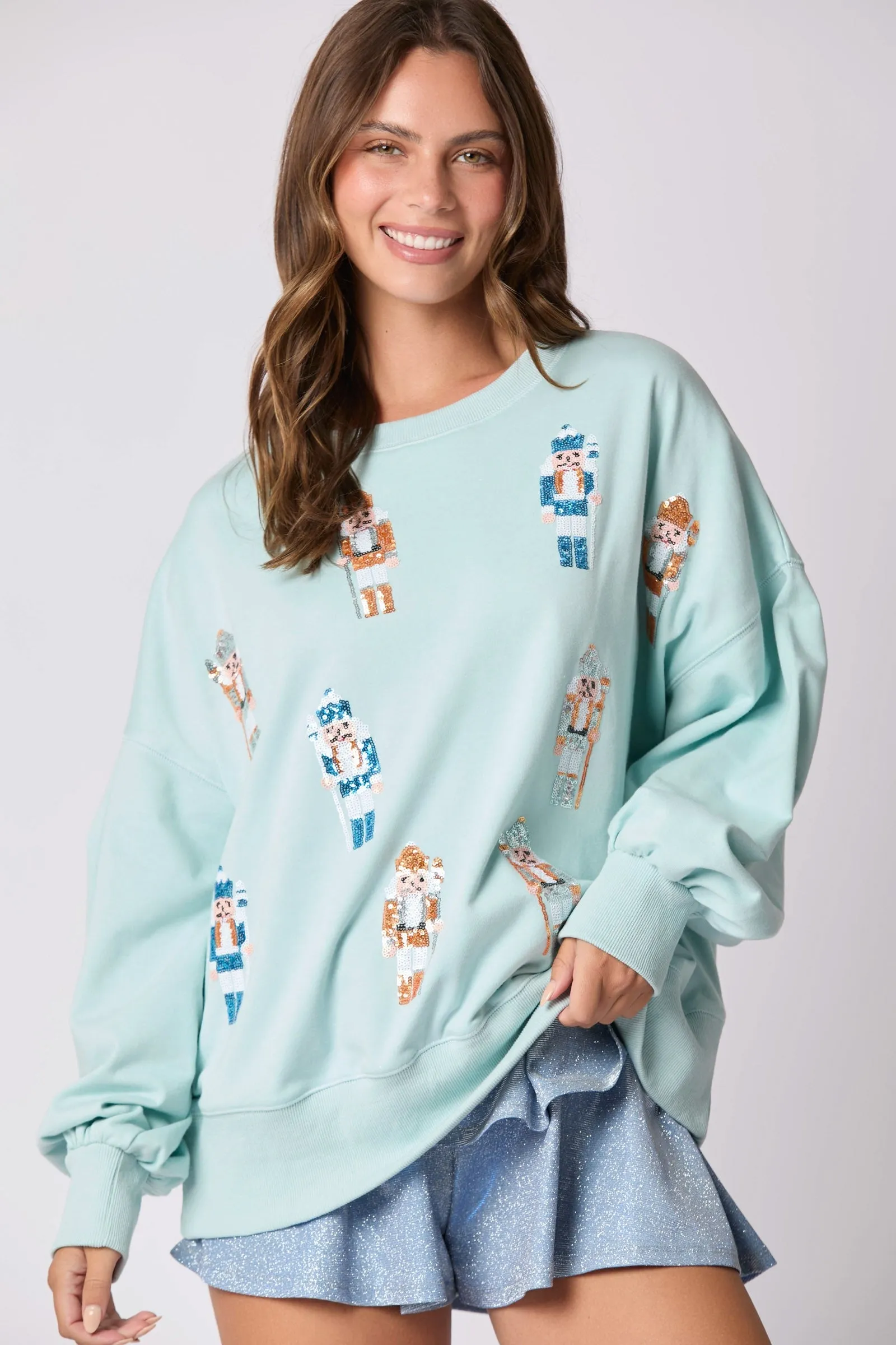 Nutcracker Blues- Sequin Nutcracker Sweater