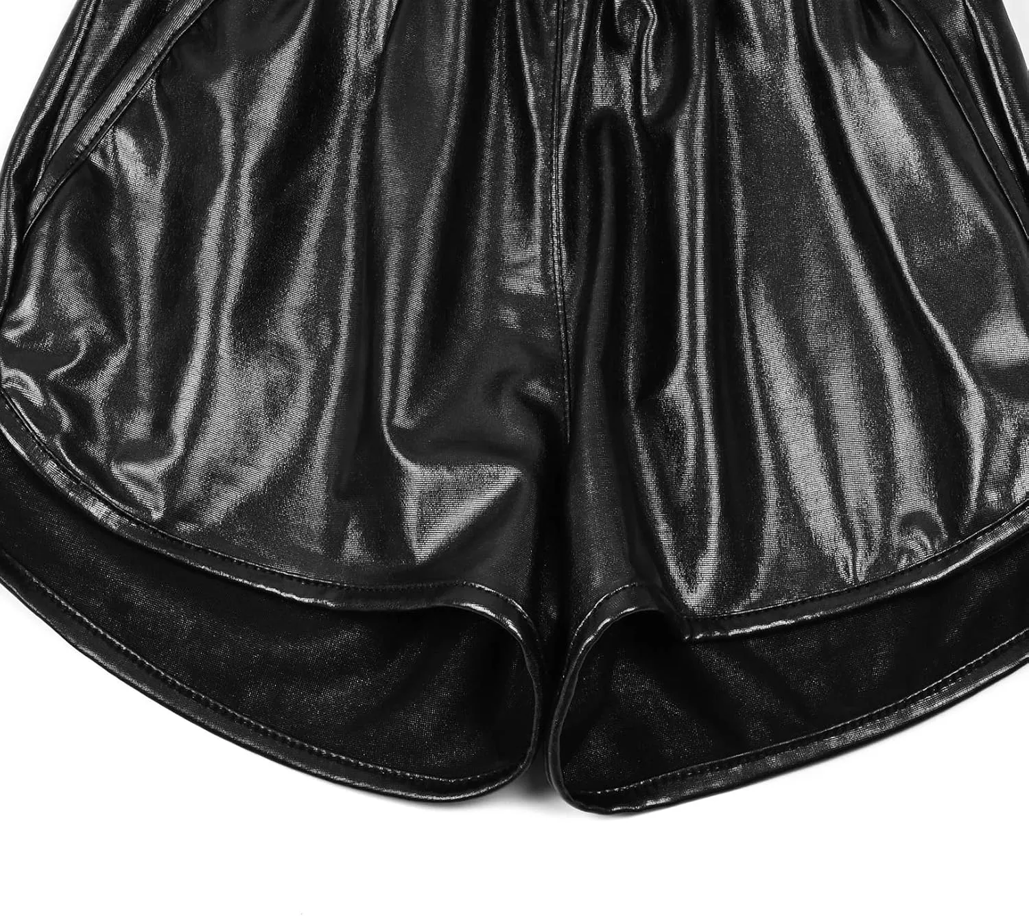 Perfashion Girls Metallic Shorts Shiny Hot Short Sparkly Party Pants &Sunglasses