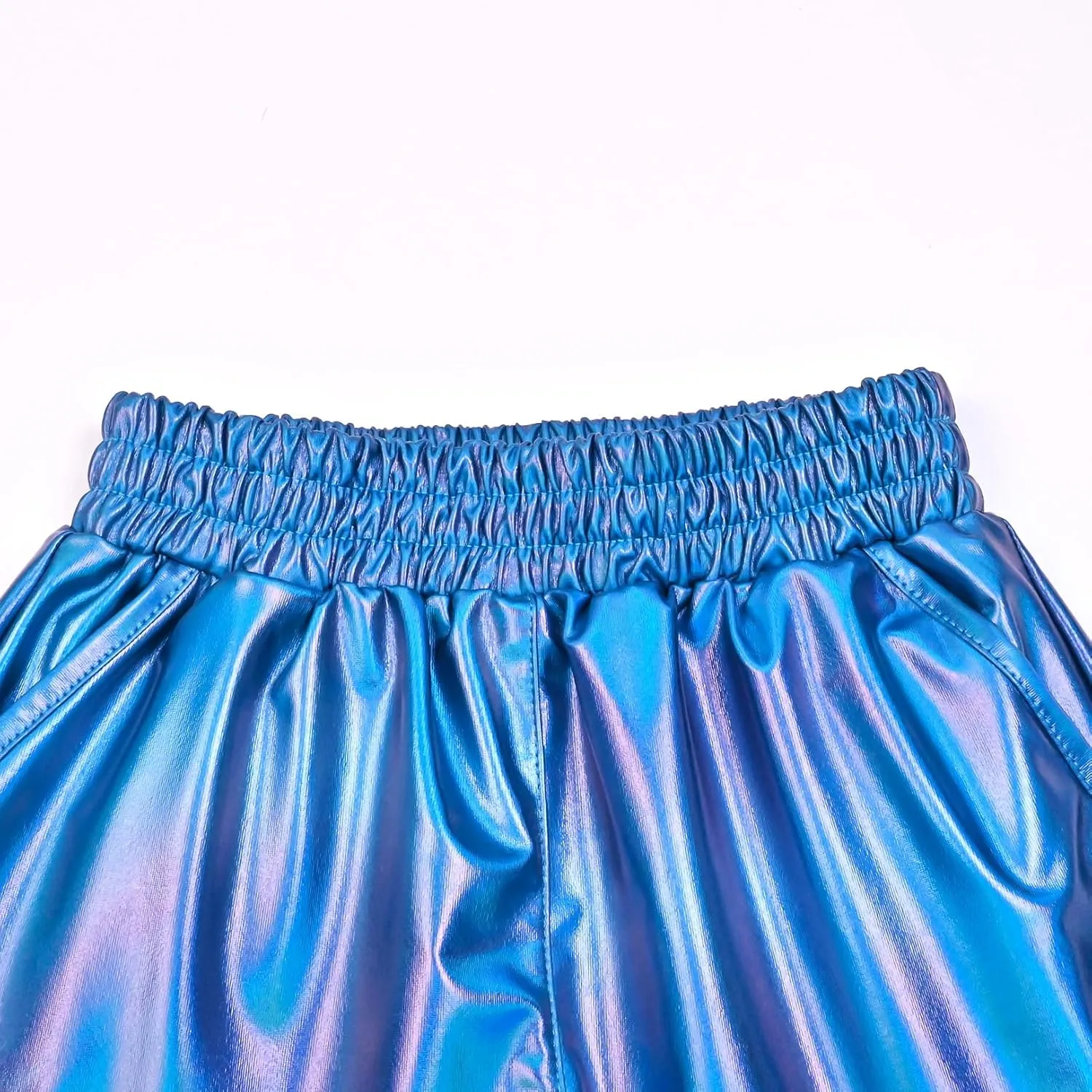 Perfashion Girls Metallic Shorts Shiny Hot Short Sparkly Party Pants &Sunglasses