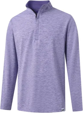 Rouen Quarter Zip Pullover Men Performance Dry Fit Mock Neck Brushed Casual Sports Golf Mens 1/4 Zip Pullover Sweatshirts