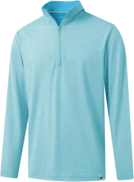 Rouen Quarter Zip Pullover Men Performance Dry Fit Mock Neck Brushed Casual Sports Golf Mens 1/4 Zip Pullover Sweatshirts