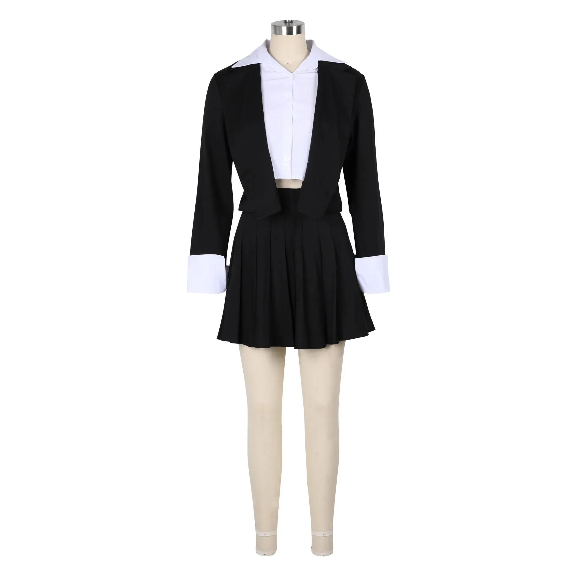 Schools Out Pleated Skirt Two Piece Set