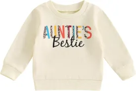 Toddler Girls Sister Matching Outfit Mamas Girl Print Crewneck Sweatshirt Tops Kids Long Sleeve Shirt Clothing