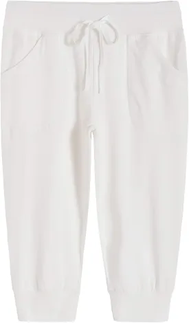 Weintee Women's Capri Joggers Jersey Sweatpants