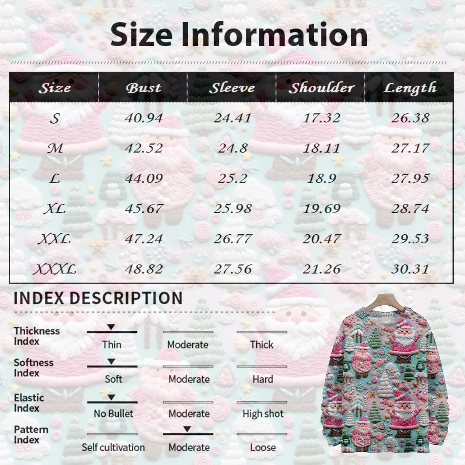 Womens Christmas Knit Sweaters Holiday Crewneck Sweatshirts Xmas 3D Graphic Gnomes Santa Shirt Winter Long Sleeve Tops