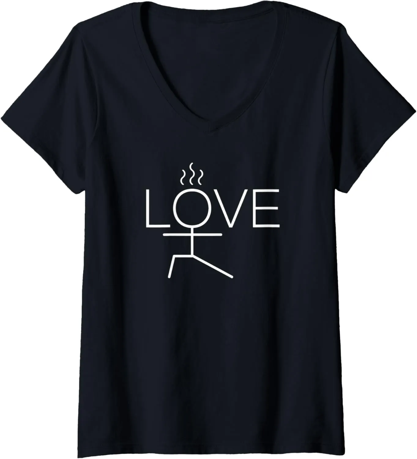 Womens Hot Yoga Shirts For Women Girls Love Yoga Themed V-Neck T-Shirt